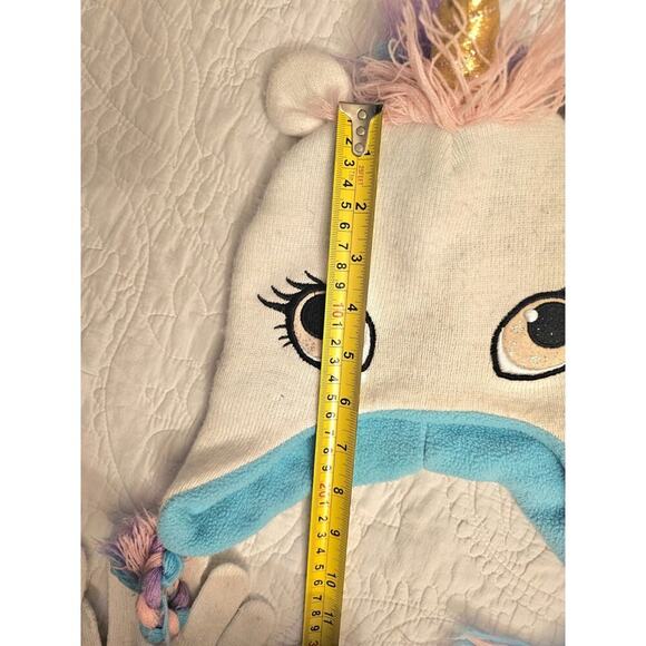 Whimsical Unicorn Winter Hat & Glove Set – Girls’ Cozy Cold Weather Accessories - Picture 8 of 13